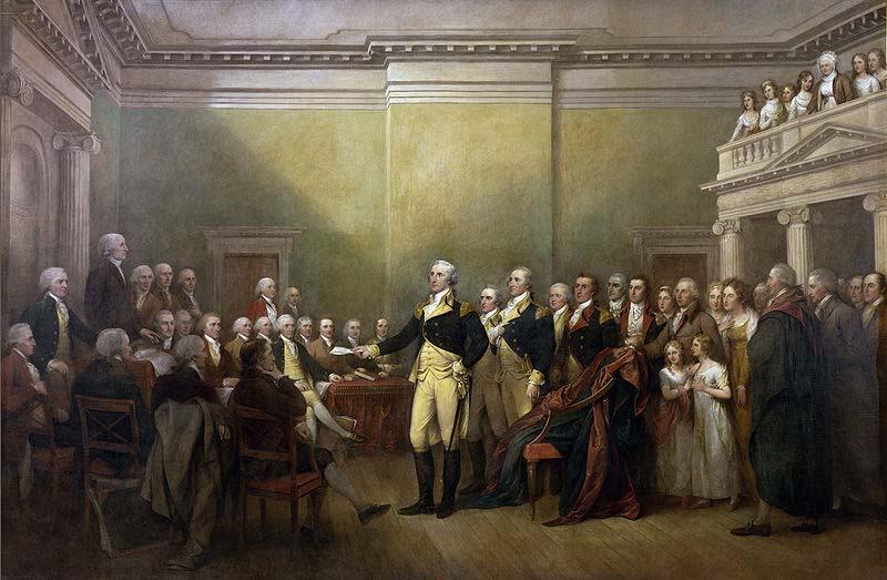 John Trumbull General George Washington Resigning his Commission